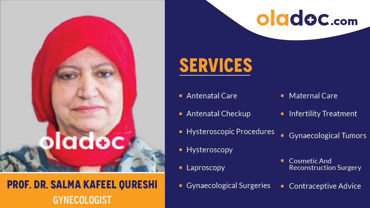 Services provided by Dr.Salma Kafeel Qureshi